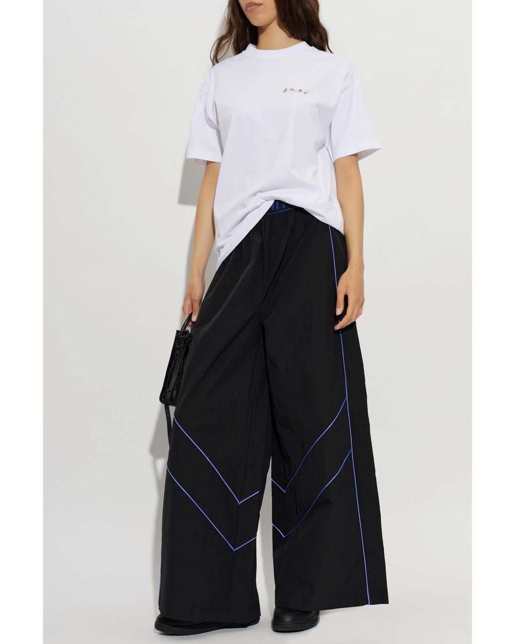 Off-White c/o Virgil Abloh White T-Shirt With A Colorful Printed Logo