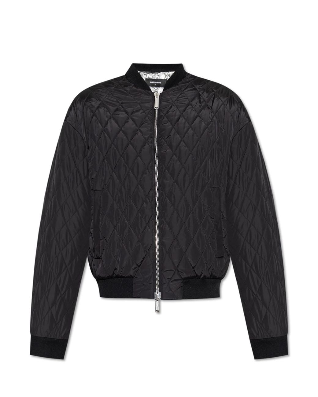 DSquared² Black Quilted Jacket for men