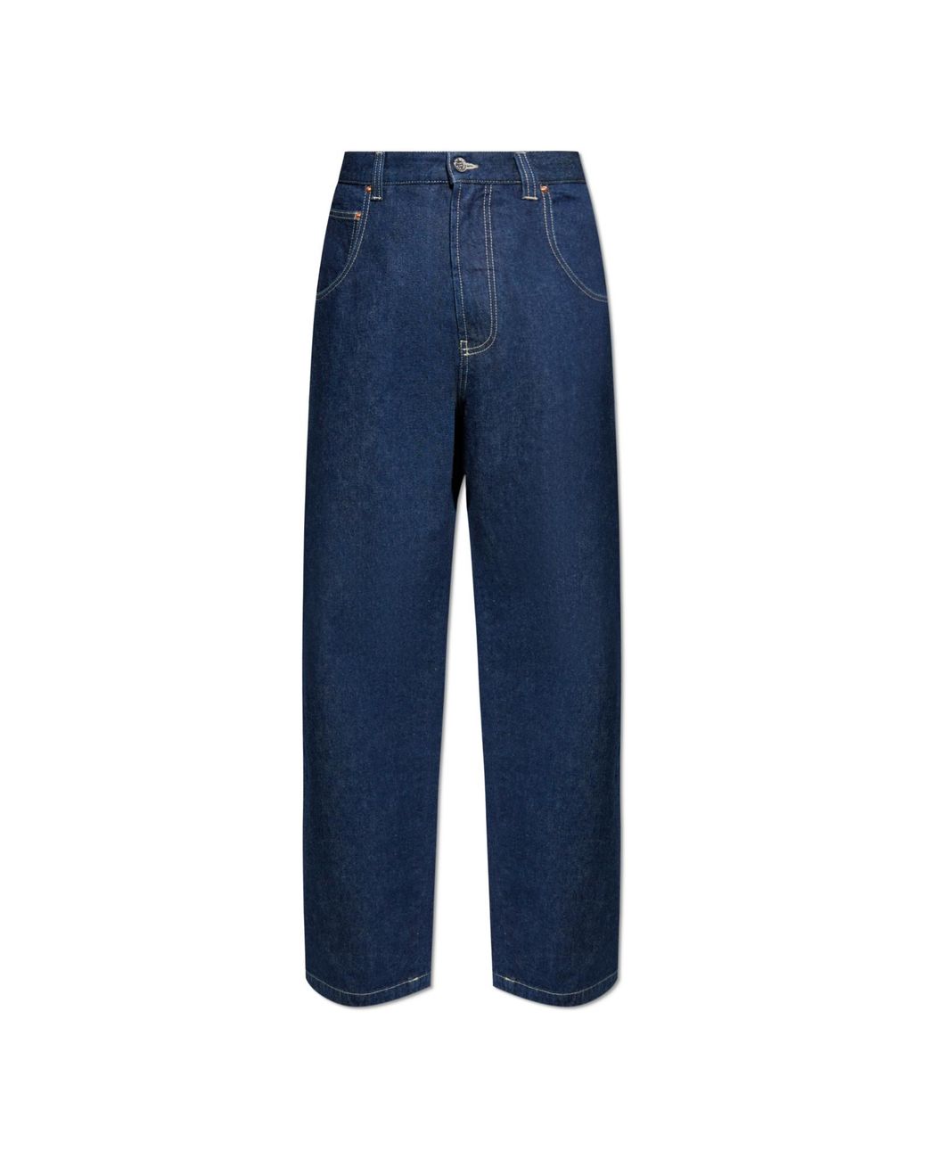 Vetements Blue Jeans With Topstitching for men