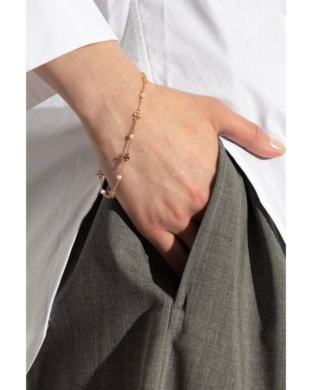 Tory Burch Metallic 'Kira' Bracelet