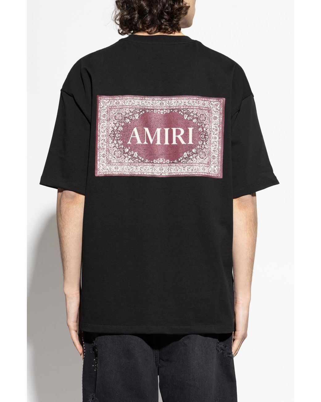 Amiri Black T-Shirt With Logo for men