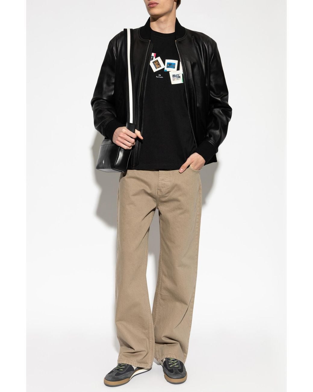 Paul Smith Black T-Shirt With Print for men