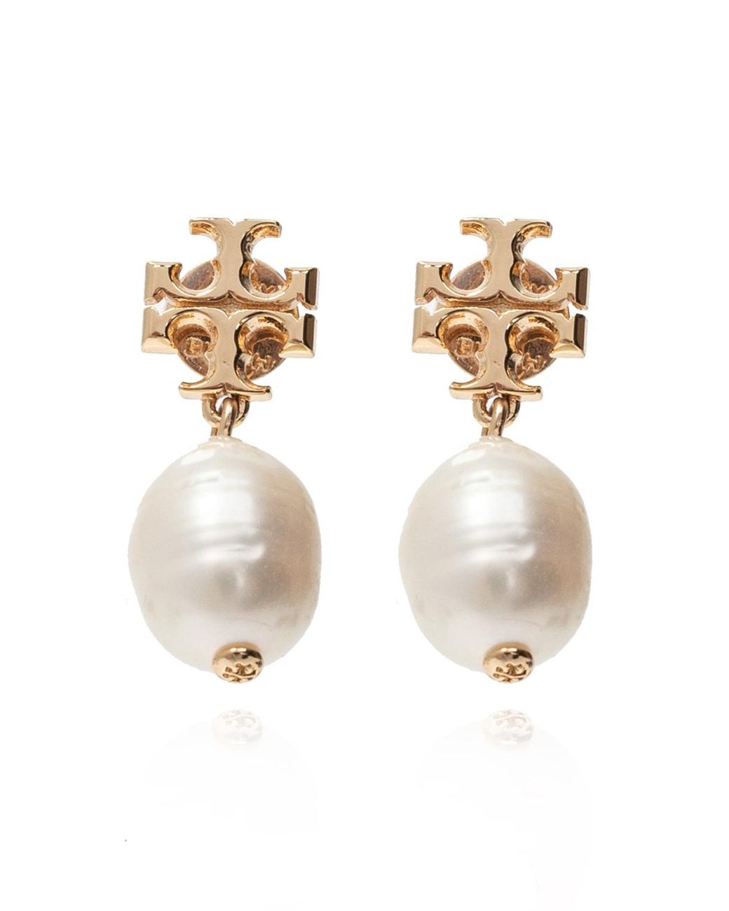Tory Burch White 'Kira Pearl' Earrings