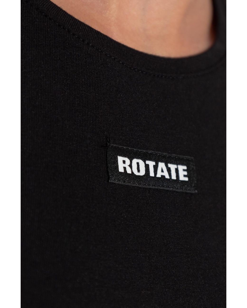 ROTATE BIRGER CHRISTENSEN Black T-Shirt With Logo