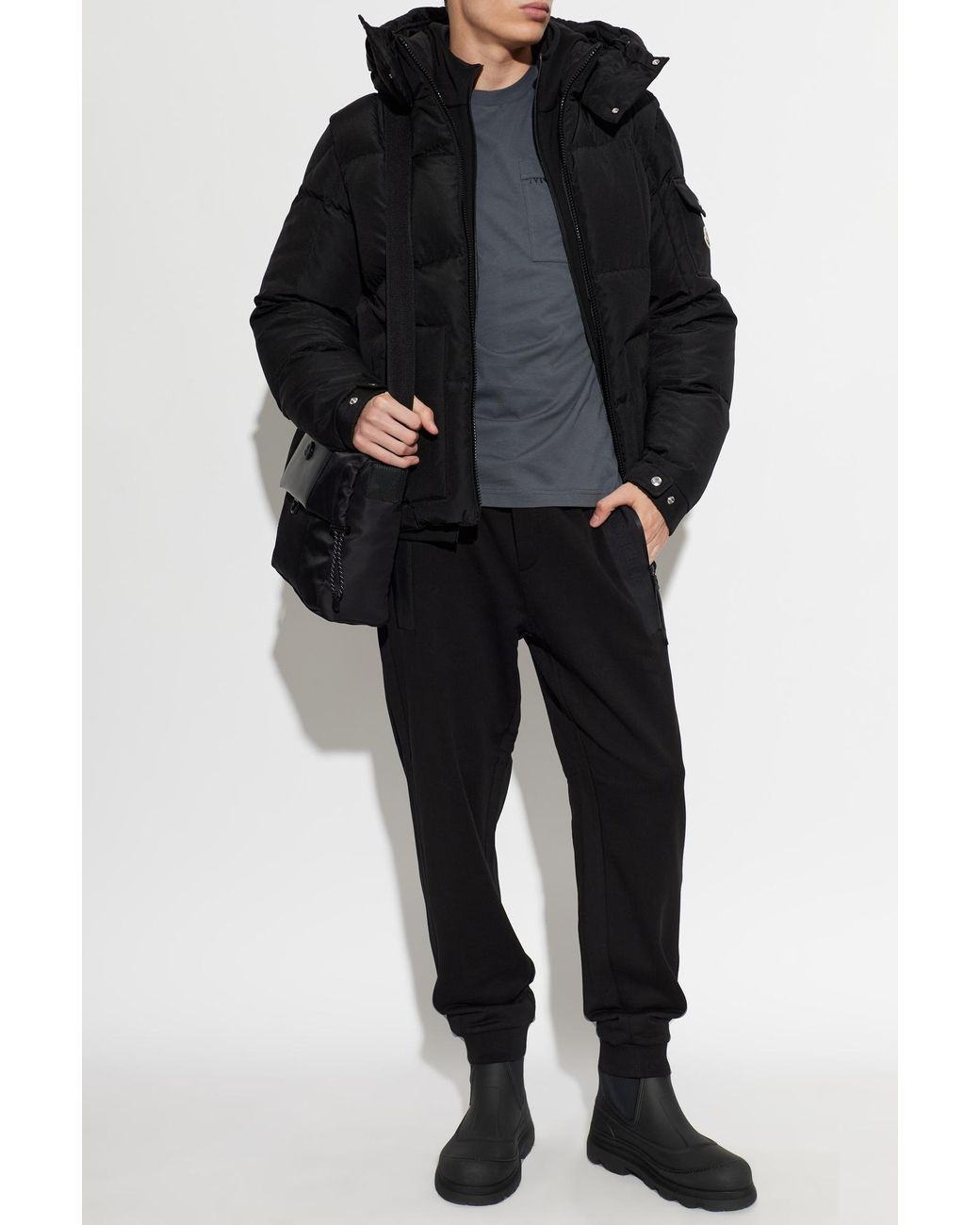 Moncler Black Puffer Jacket 'Dravenis' for men