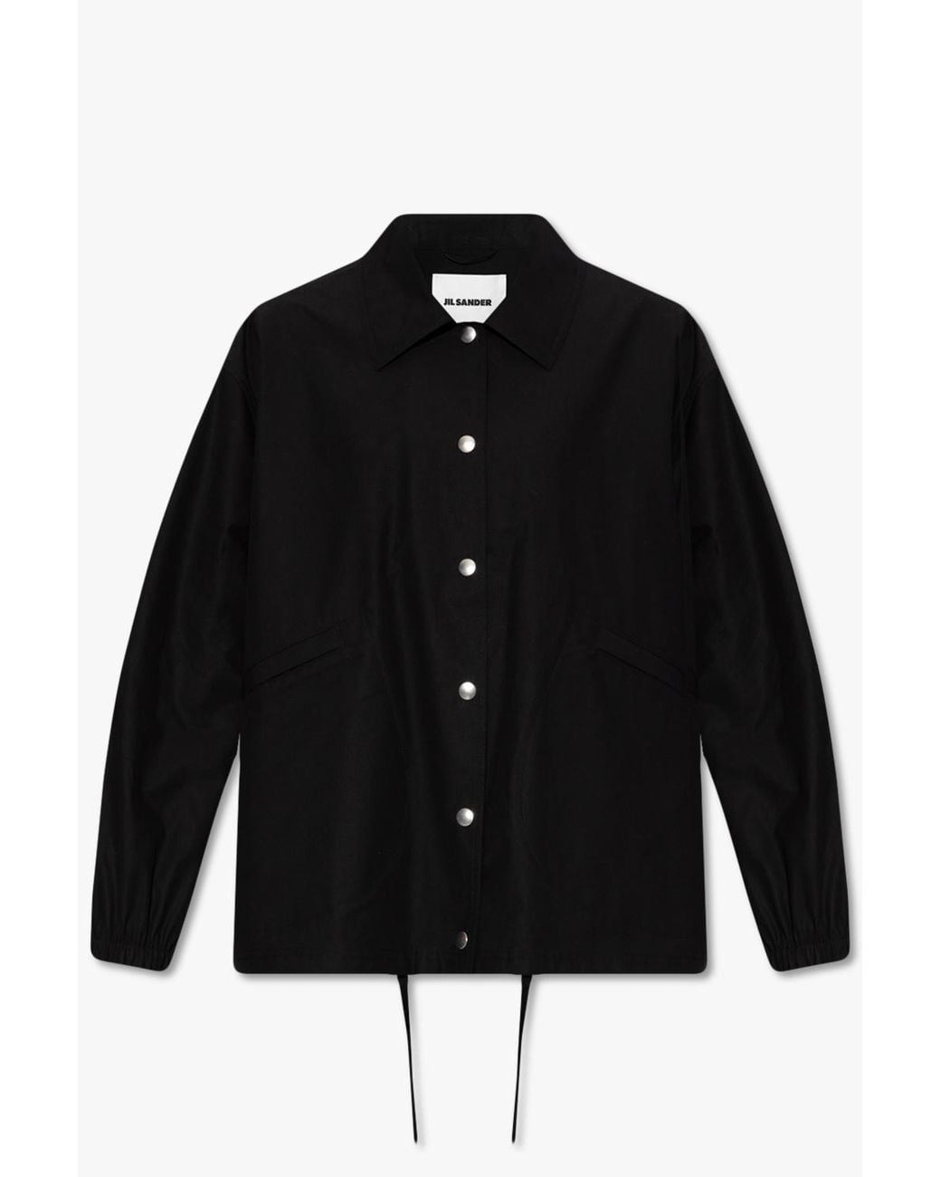 Jil Sander Black Asymmetrical Turtleneck Sweater