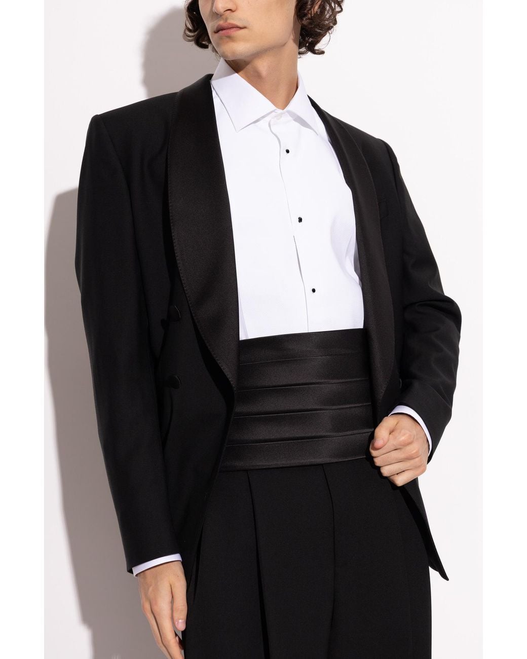 Dolce & Gabbana Black Silk Cummerbund for men