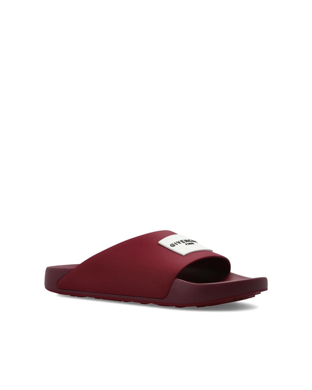 Givenchy Purple Rubber Slides With Logo