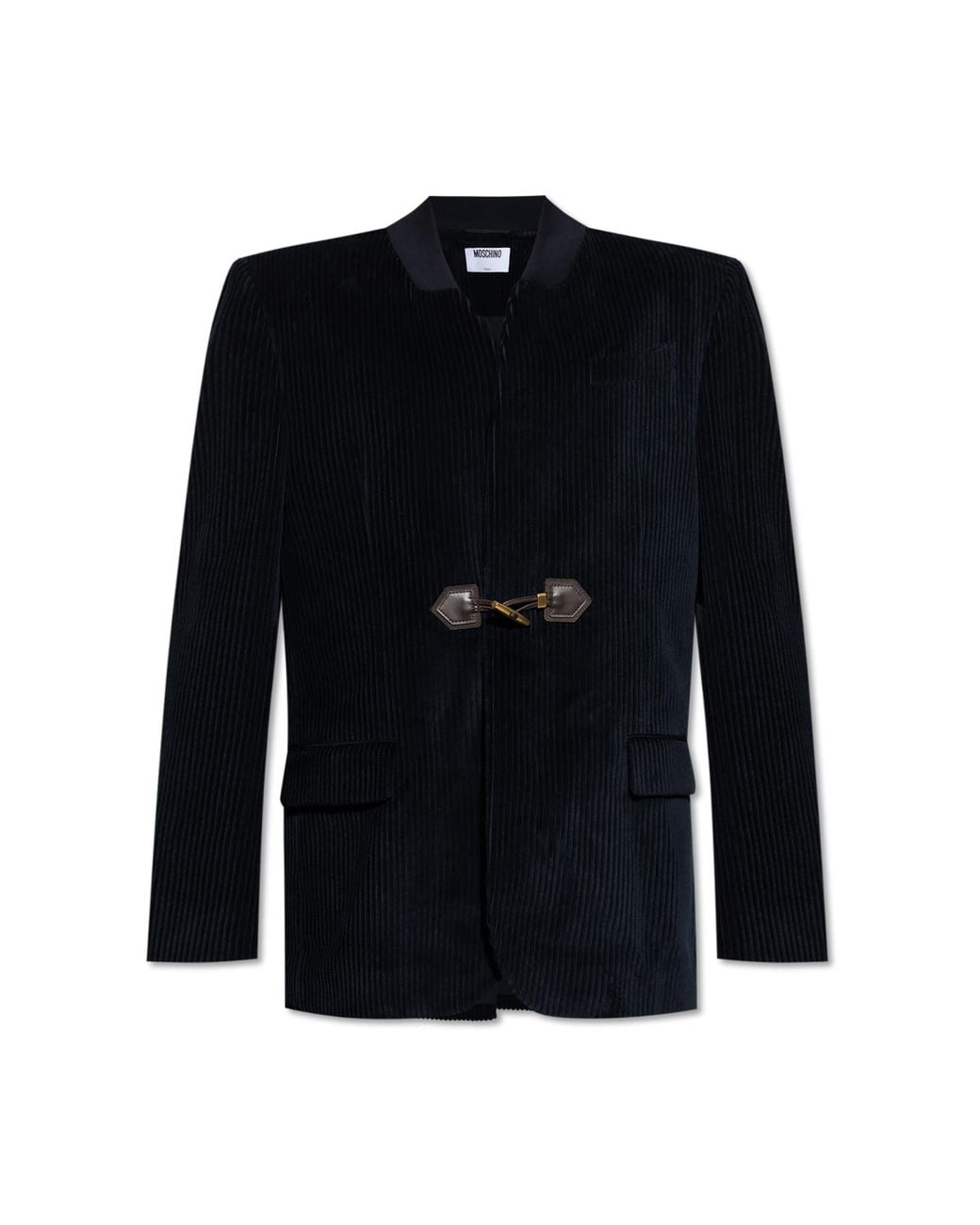 Moschino Black Pinstripe Blazer for men