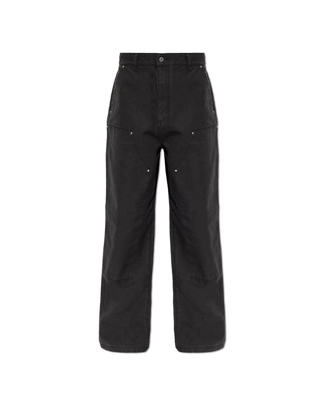 Represent Black Straight-Leg Trousers for men