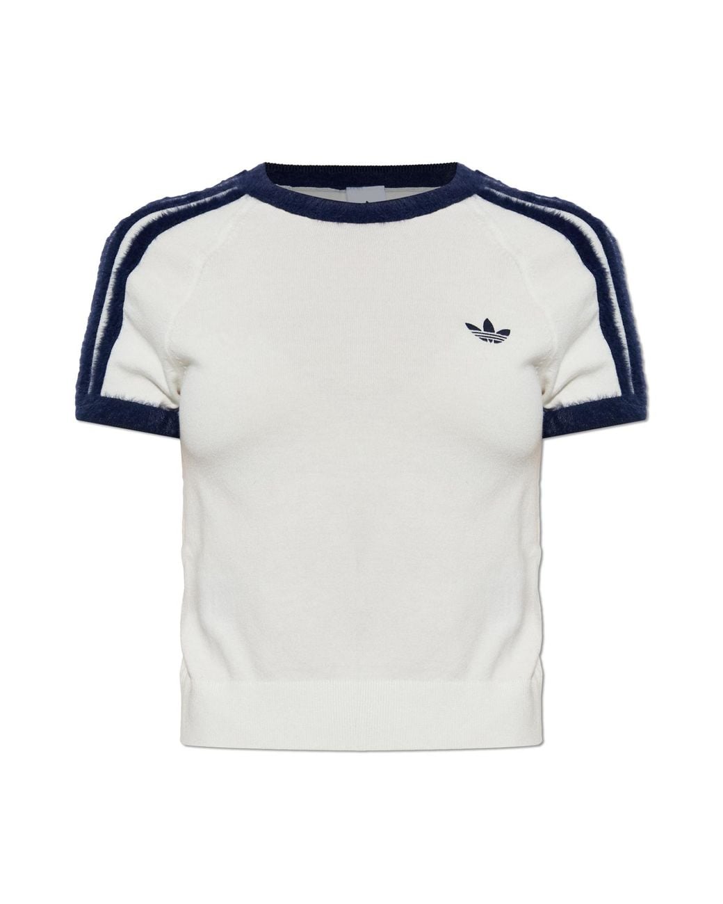 Adidas Originals Blue T-Shirt With Embroidered Logo