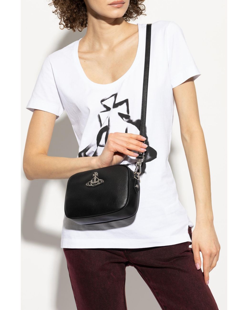 Vivienne Westwood Black Shoulder Bag Anna Camera