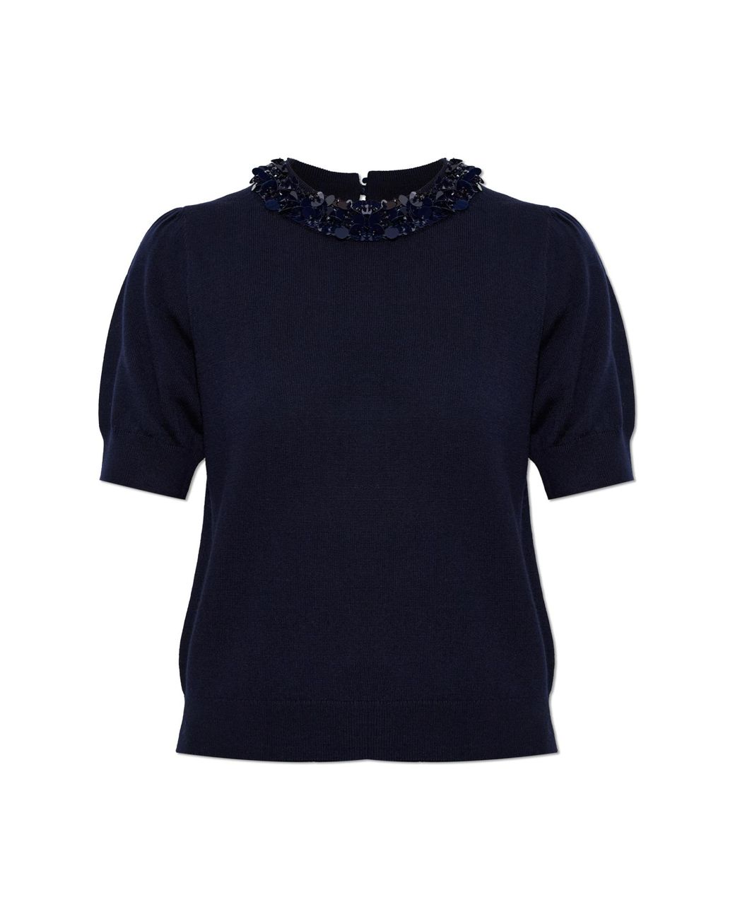 Ulla Johnson Blue Wool Top "Jude"