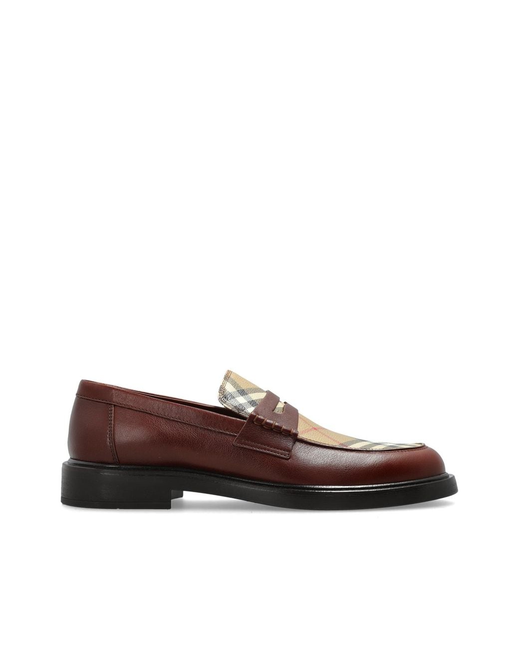 Burberry Brown Leather Shoes Type 'Loafers' for men