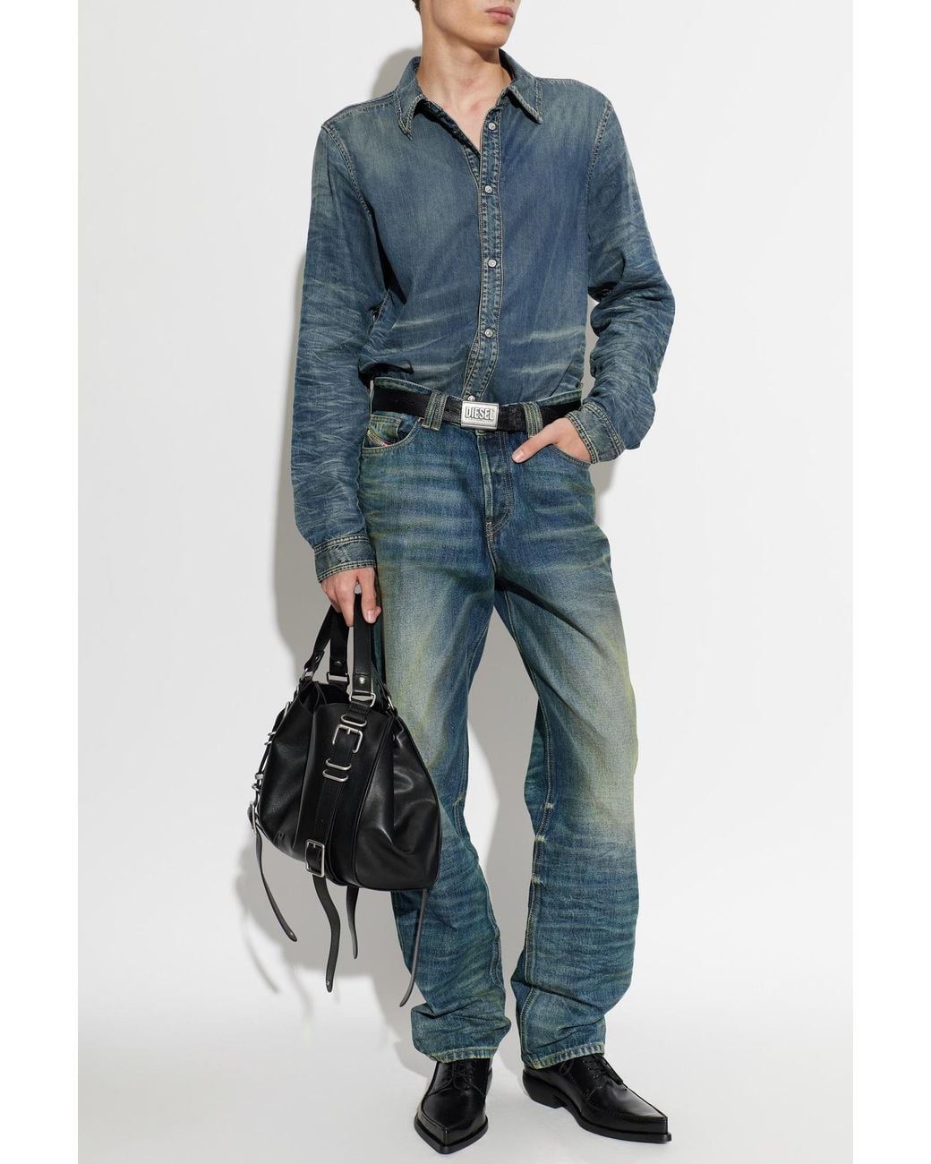 DIESEL Blue Shirt 'D-Synar-Fsj4' for men