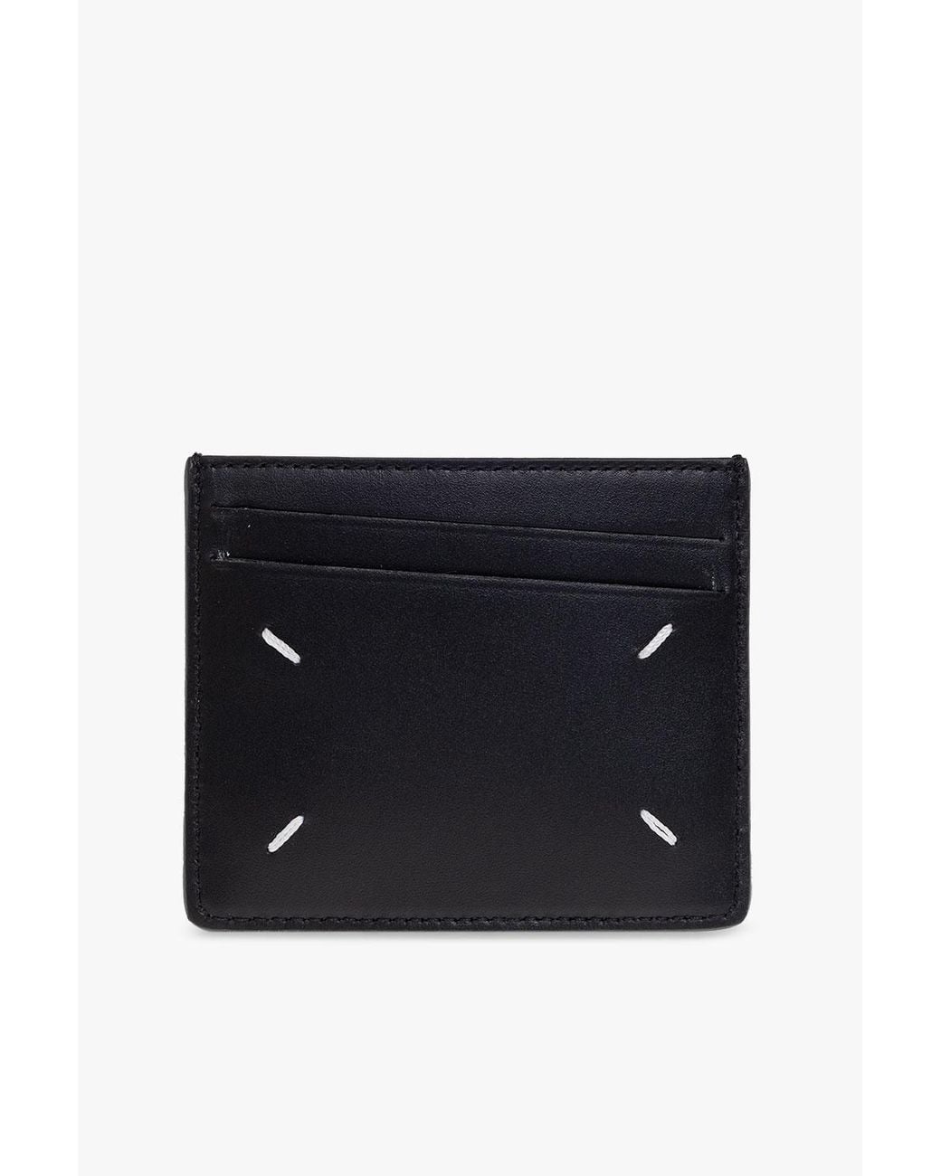 Maison Margiela Black Leather Card Case