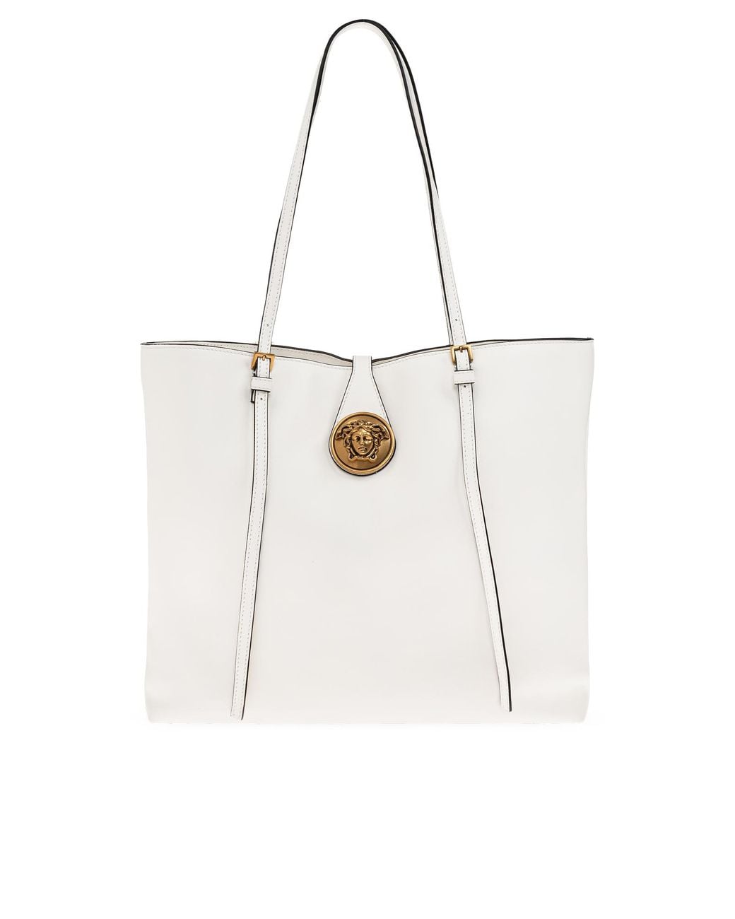 Versace Natural Leather Bag With Medusa Head