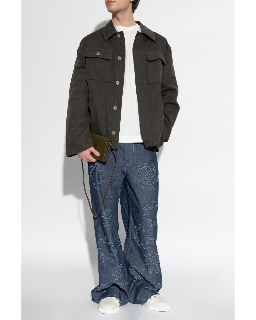 Our Legacy Black Jacket With Side Slits for men