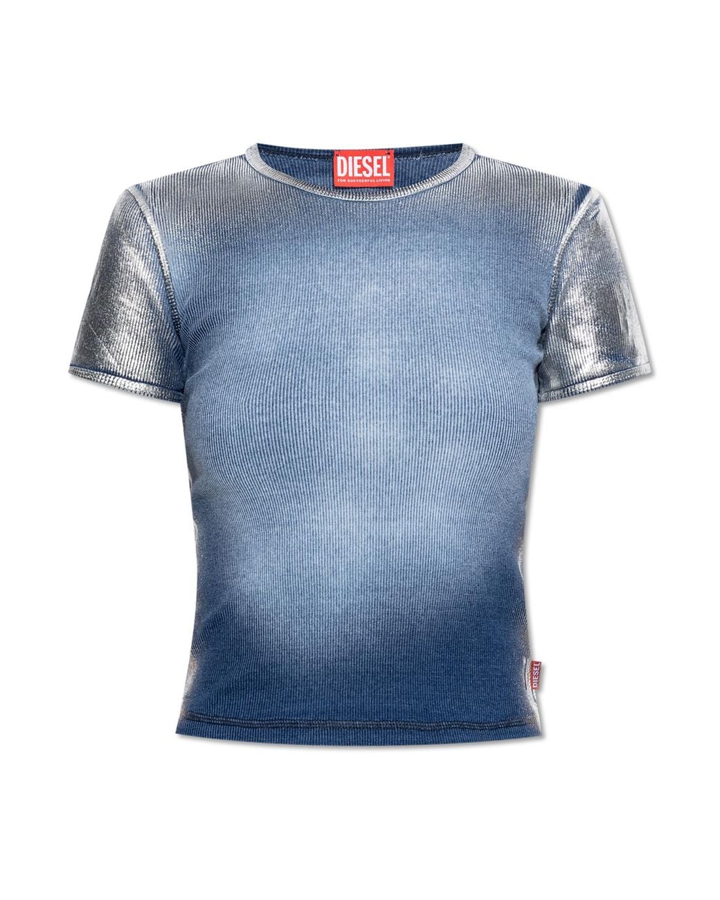 DIESEL Blue Top T-Ele-Long-Q1