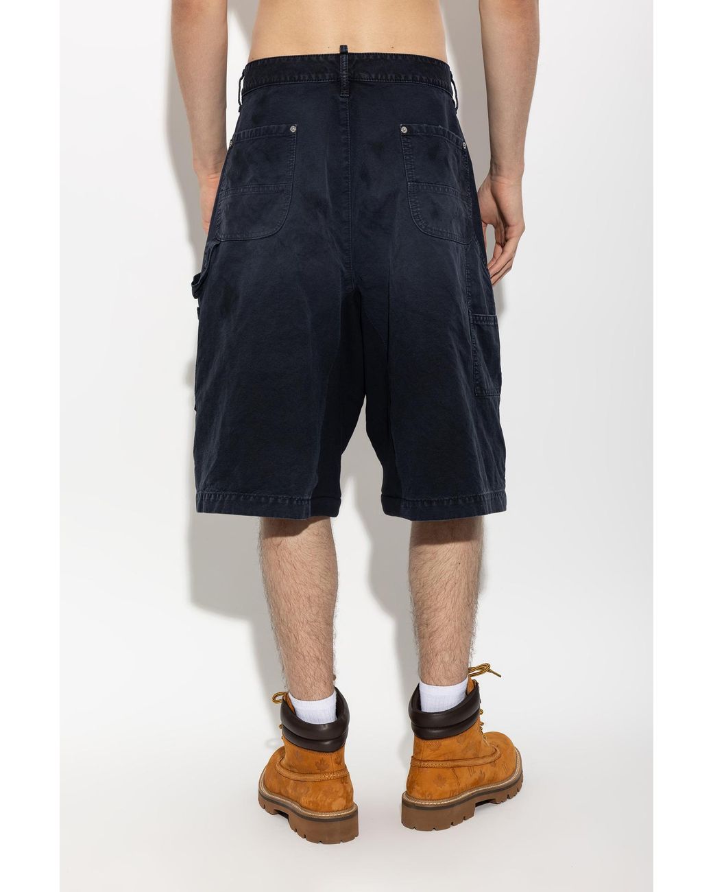 DSquared² White Cargo Shorts for men