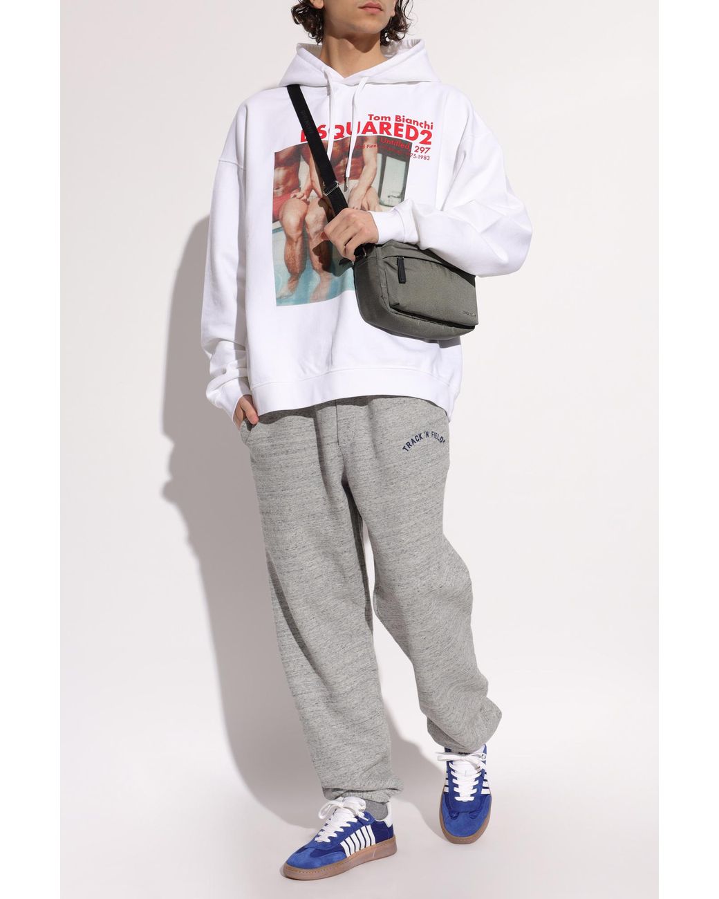 DSquared² Gray Sweatpants With Logo for men