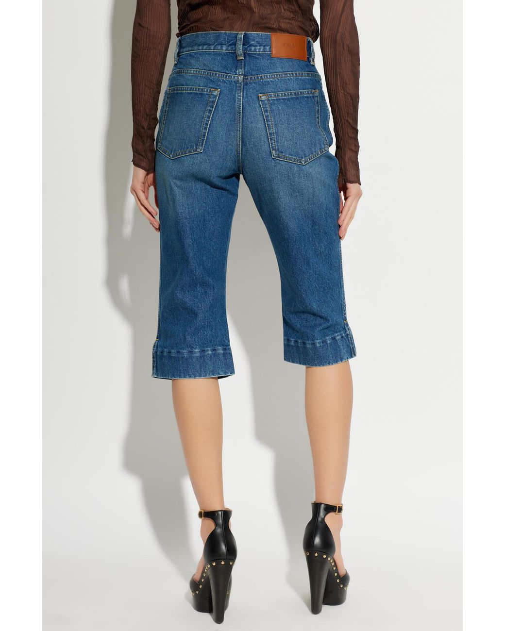 Chloé Blue Jeans With Logo