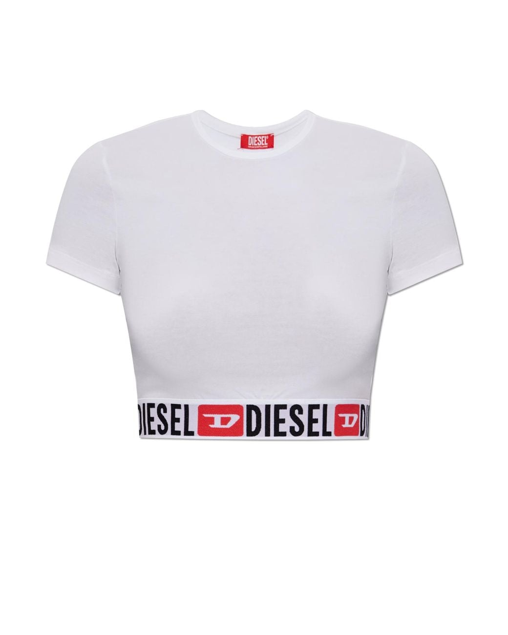 DIESEL White Short T-Shirt 'Irma-D-Core'