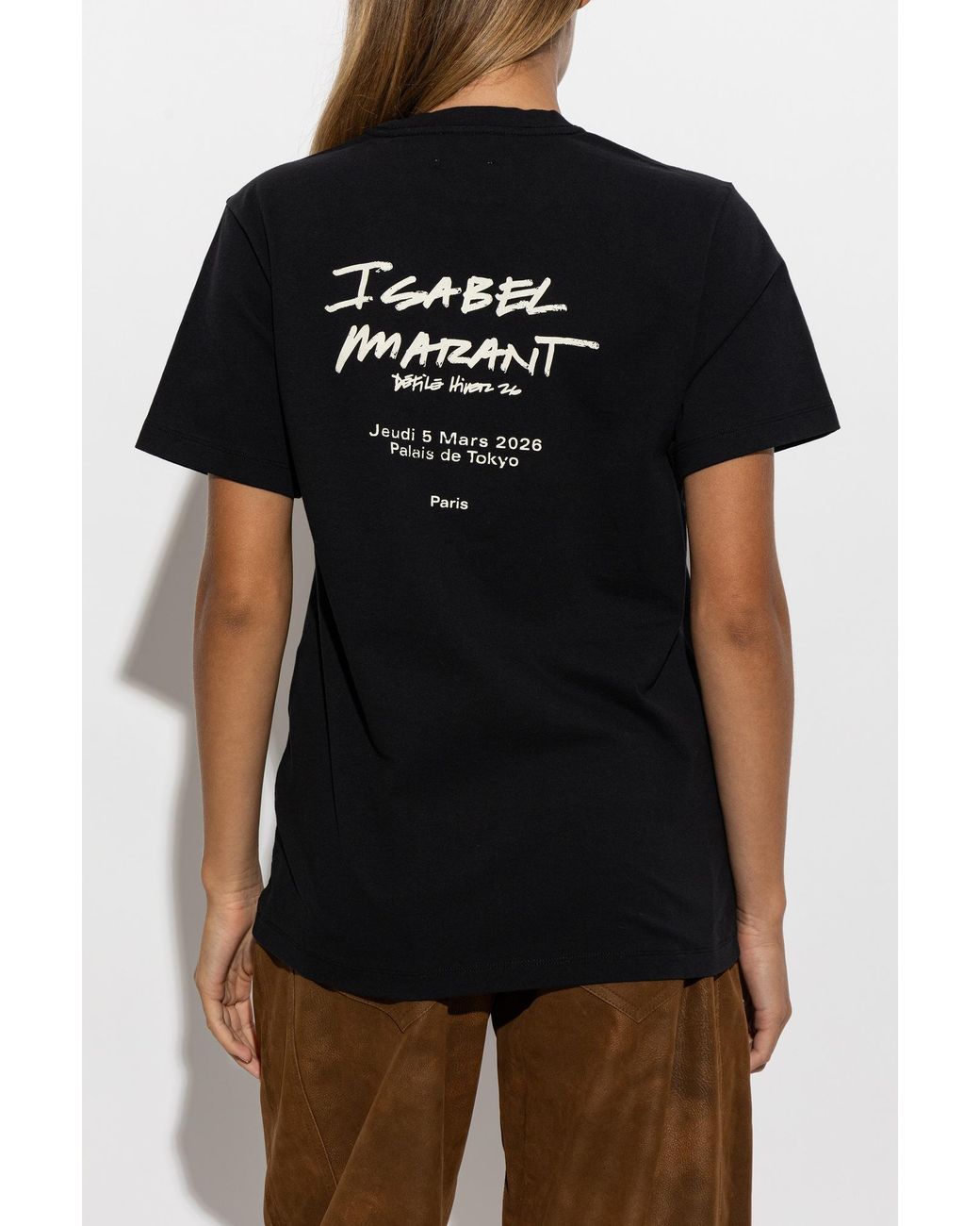 Isabel Marant Black T-Shirt "Zewel"