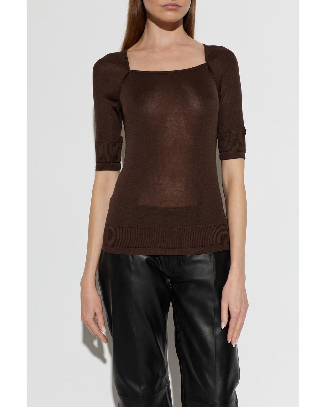 Lemaire Black Fitted Top