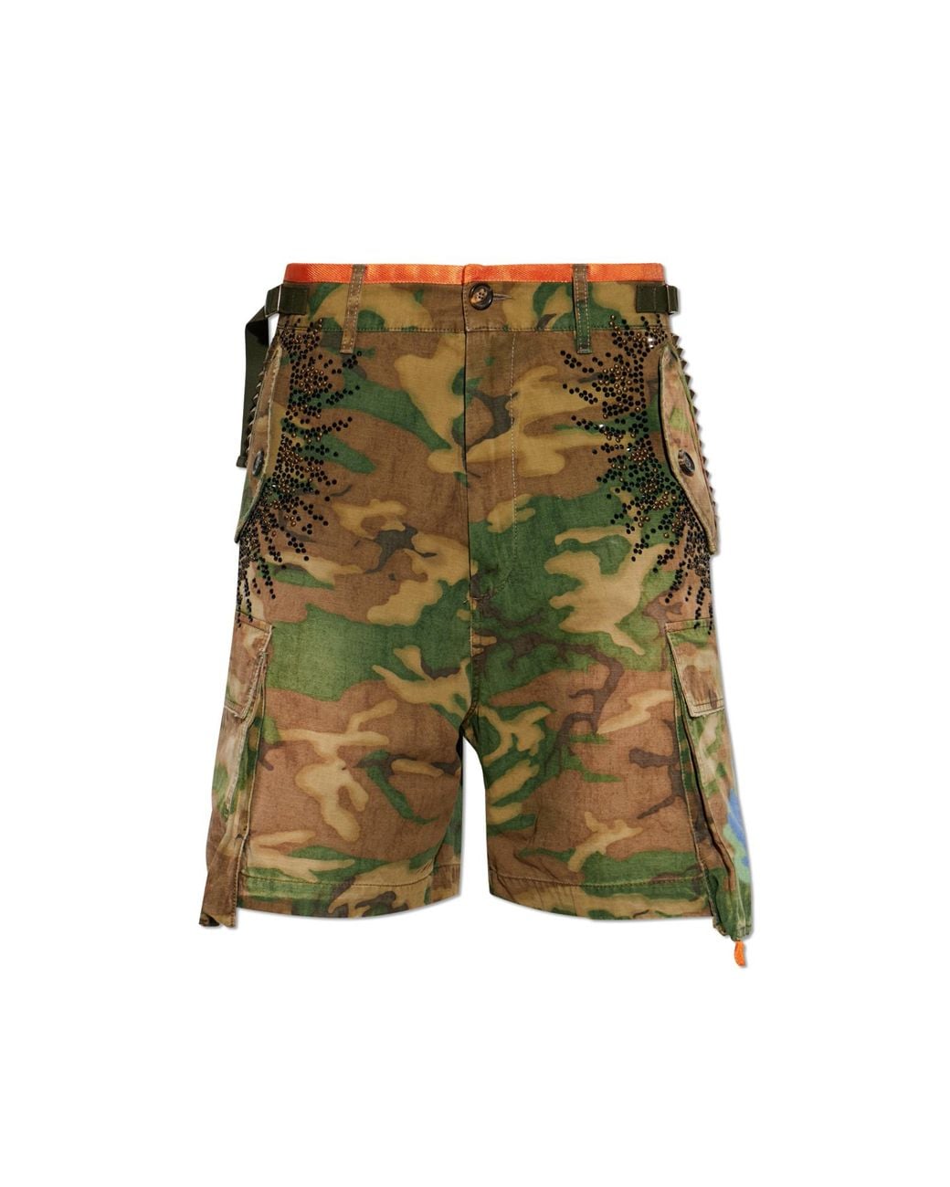 DSquared² Green "Cargo" Shorts for men