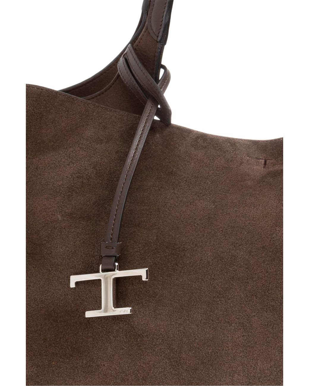 Tod's Black Suede Shopper Bag