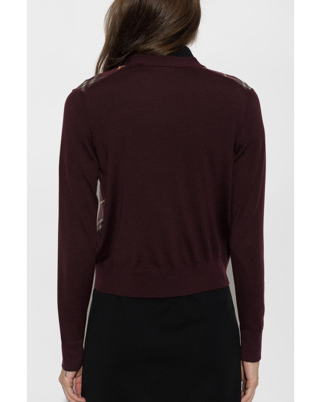 Burberry Purple Cardigan 'Sigourney'