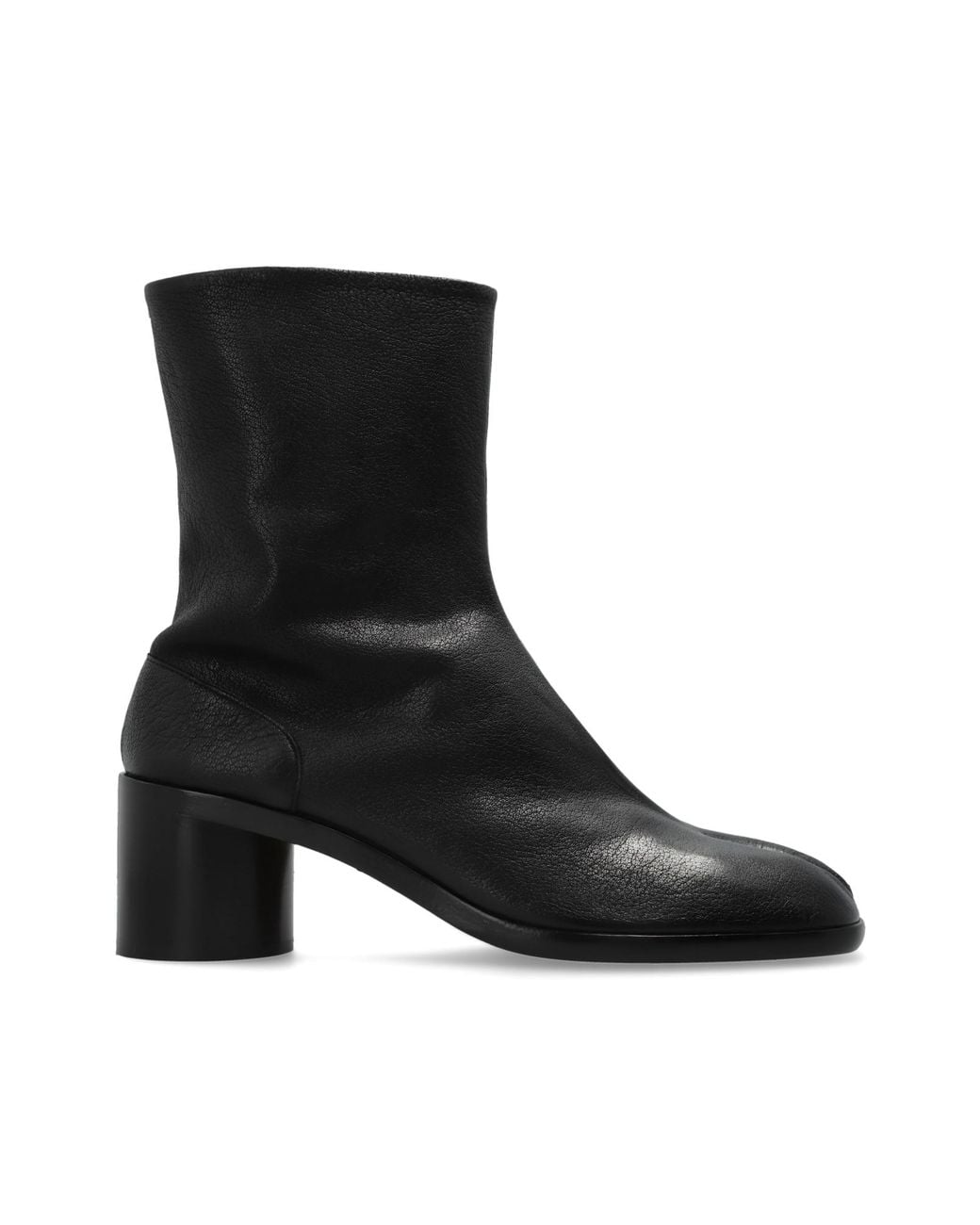 Maison Margiela Black Heeled Shoes With "Tabi" Cut-Out for men
