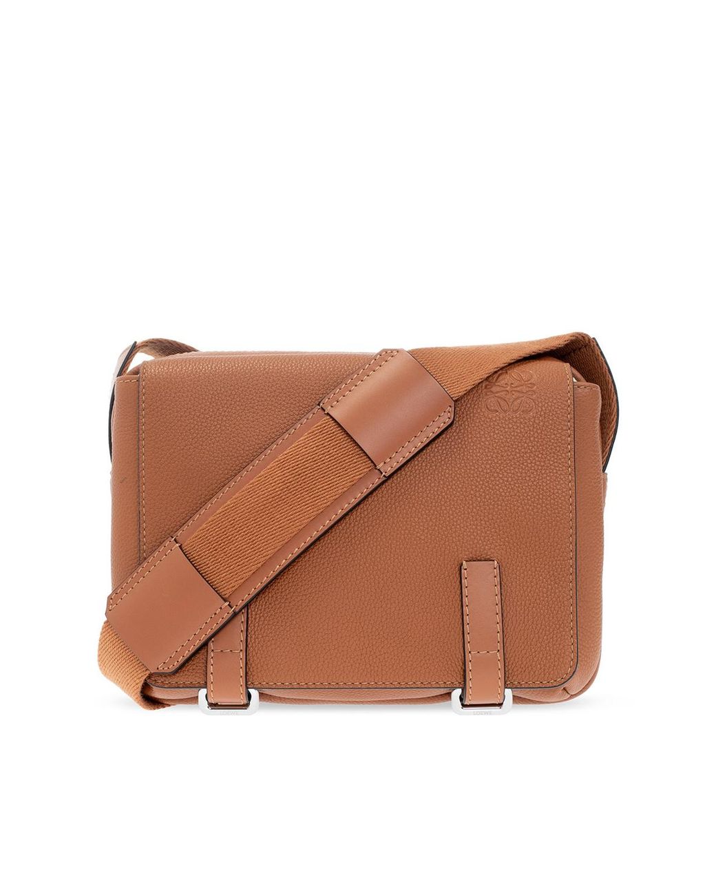 Kenneth And Ralph Model Loewe 'The Military Messenger Xs' Bag in Blue for Men | Lyst