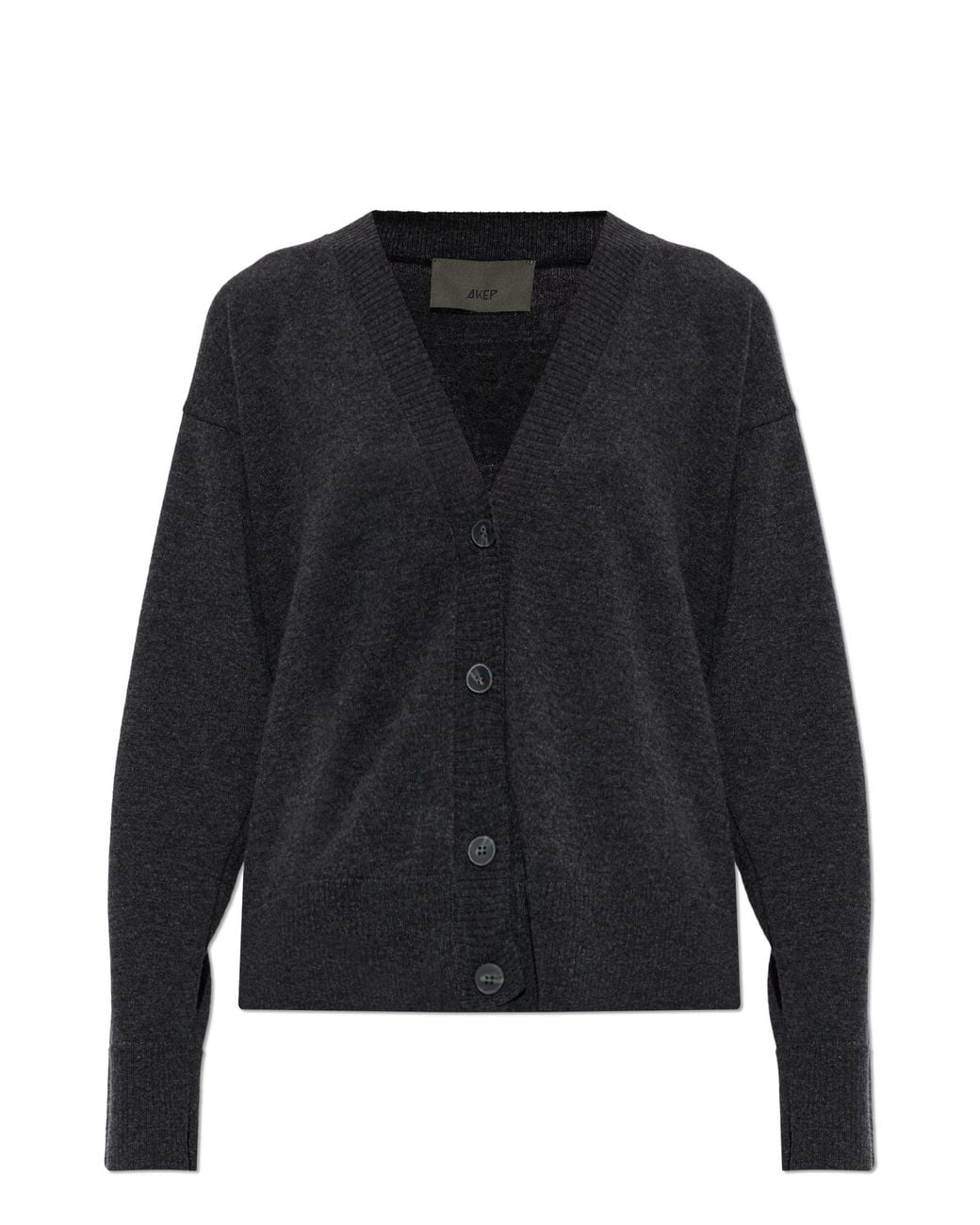 Akep Black Wool Cardigan