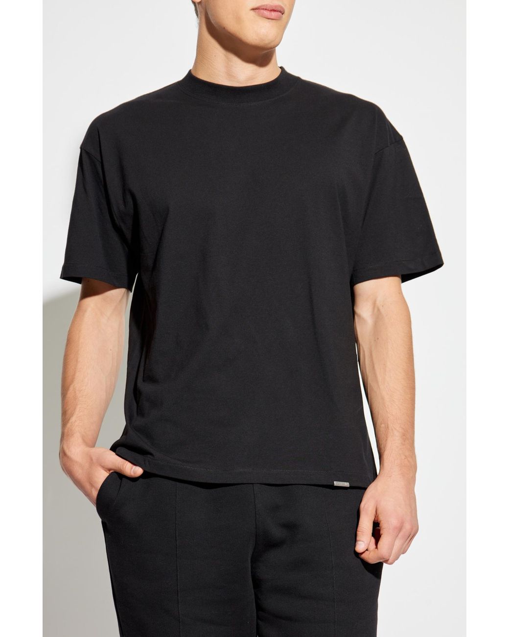 Represent Black Oversize "Initial" T-Shirt for men