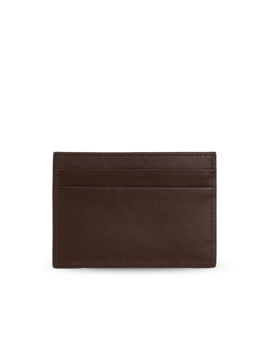 Palm Angels Brown Leather Case With Logo for men