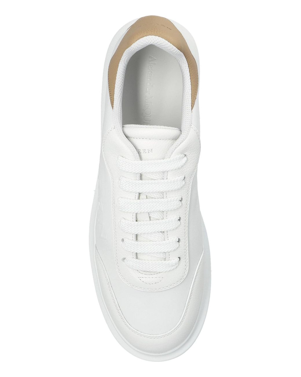 McQueen White Sports Shoes With Logo for men