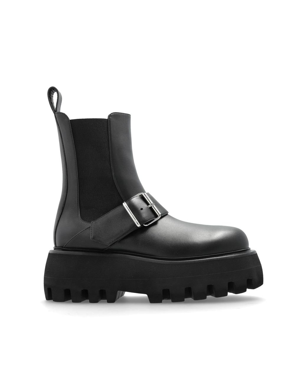 Alexander McQueen Black "Sofa" Platform Ankle Boots