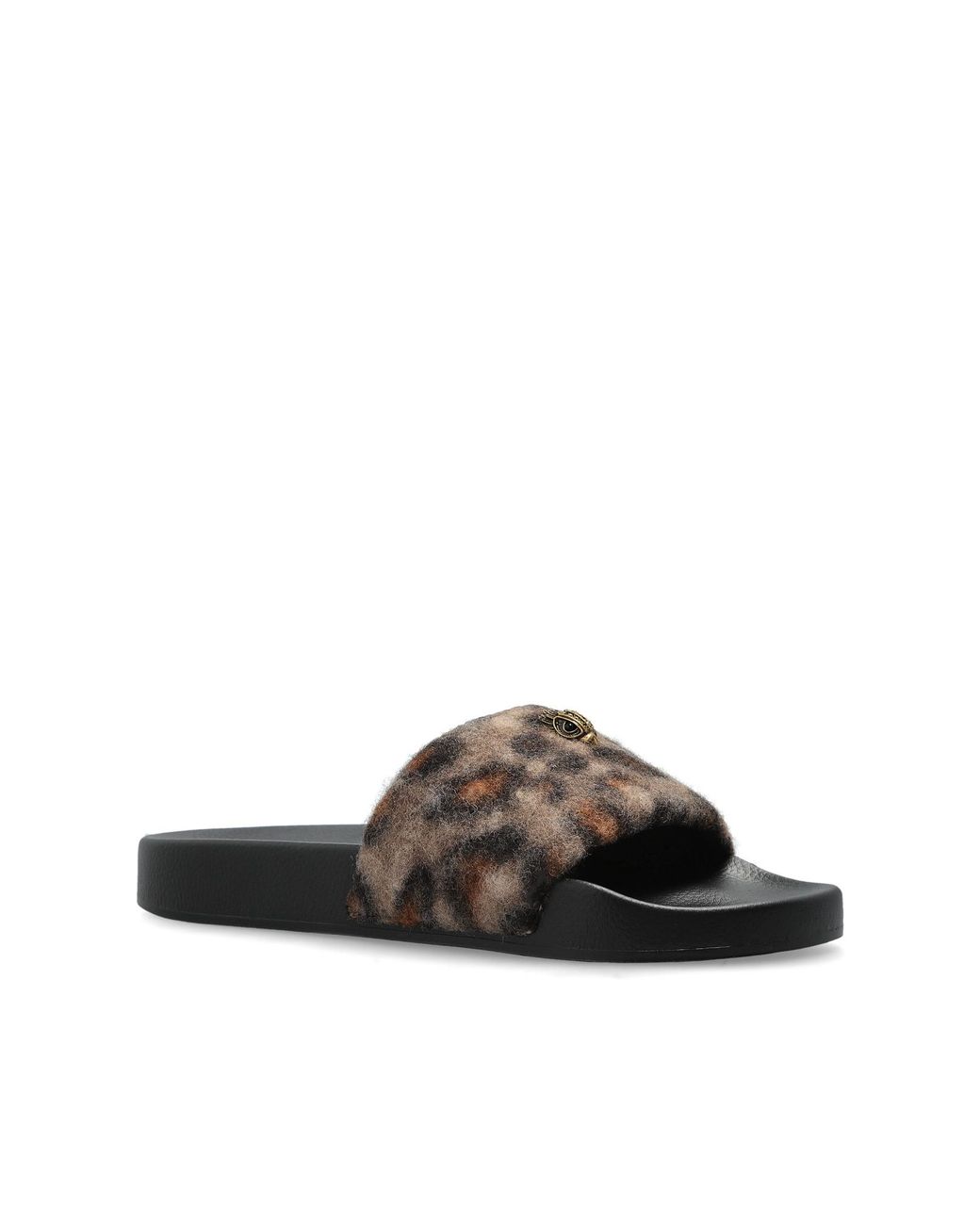 Kurt Geiger Black 'Meena Eagle' Slides