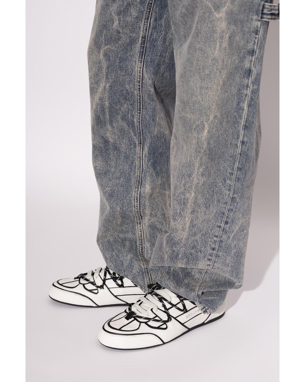 Dolce & Gabbana White Sports Shoes 'Thailandia New' for men