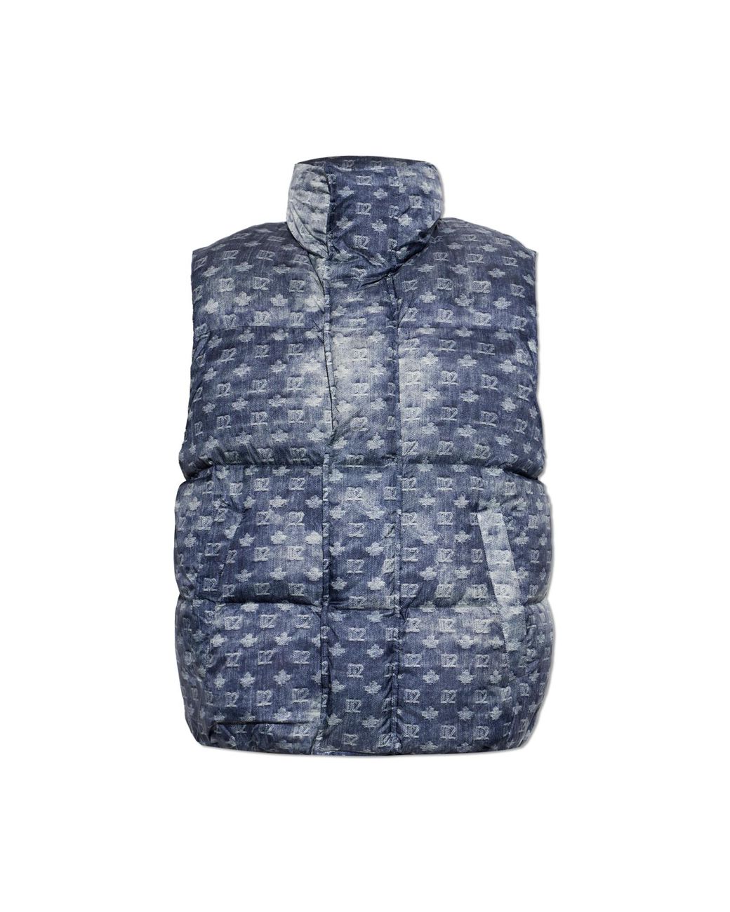 DSquared² Blue Quilted Vest for men