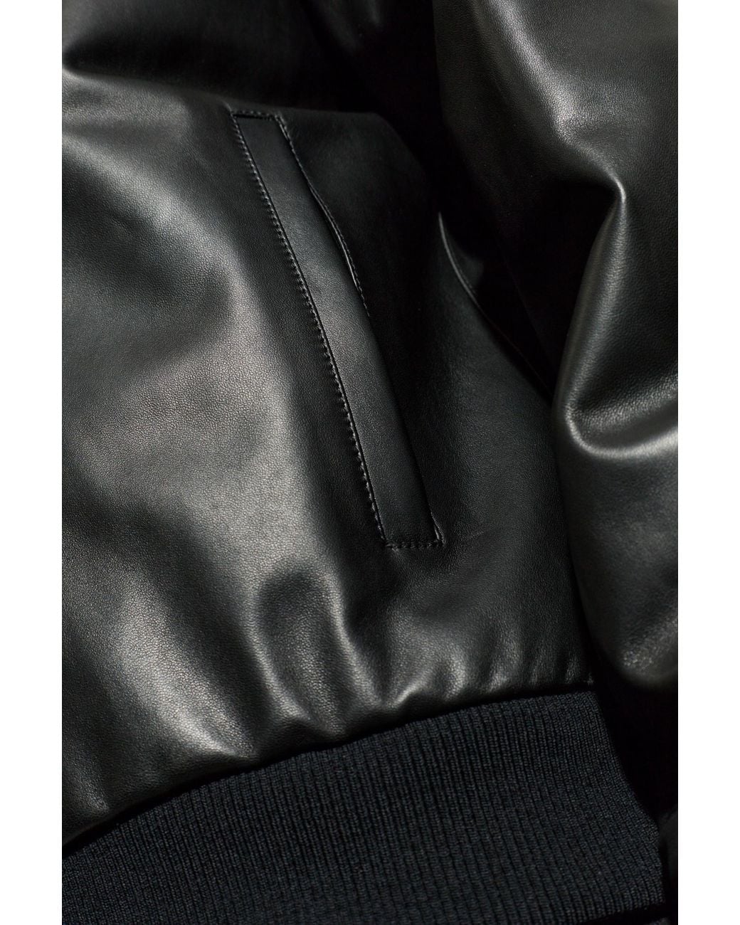 Fendi Black Leather Jacket for men