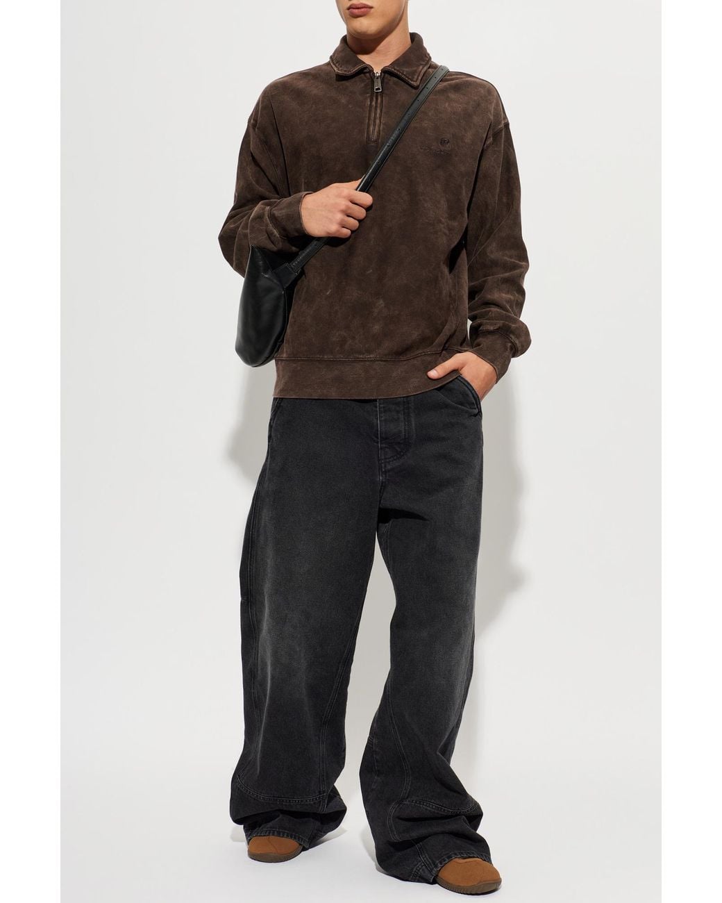 Carhartt Brown 'Lambert' Polo for men