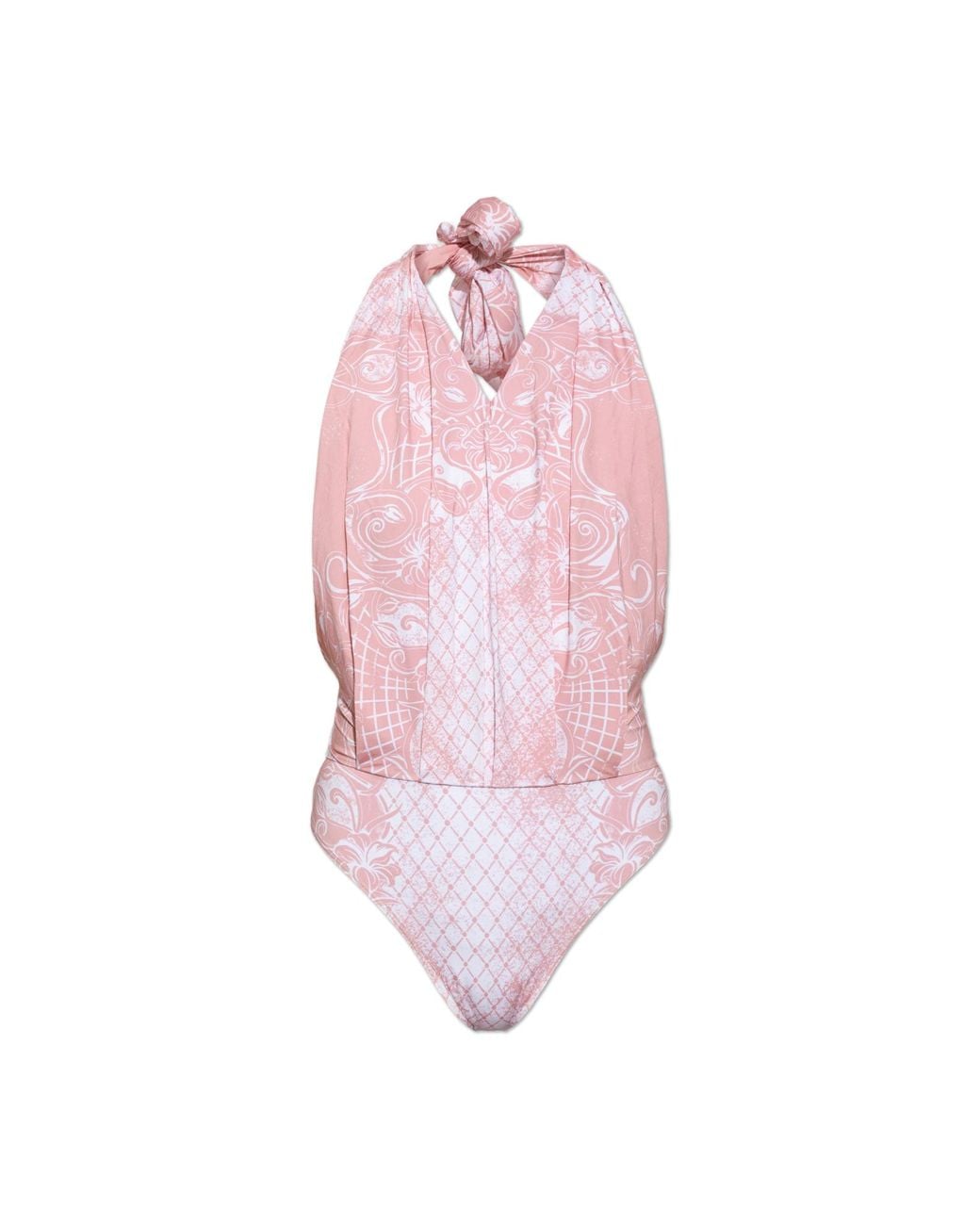 Balmain Pink One-Piece Swimsuit