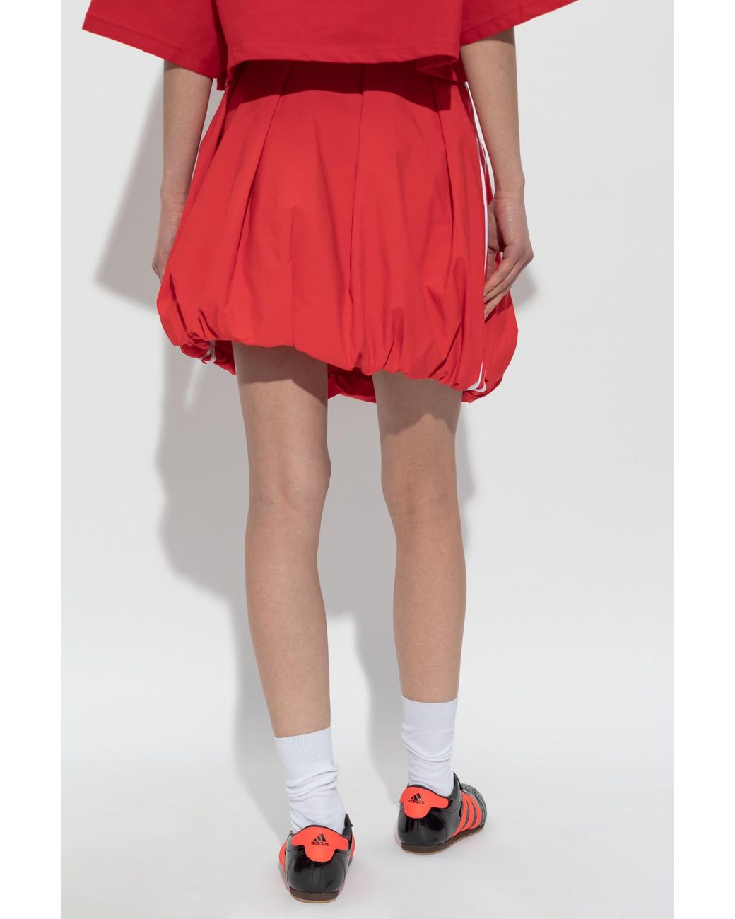 adidas Originals Bubble Skirt in Red | Lyst