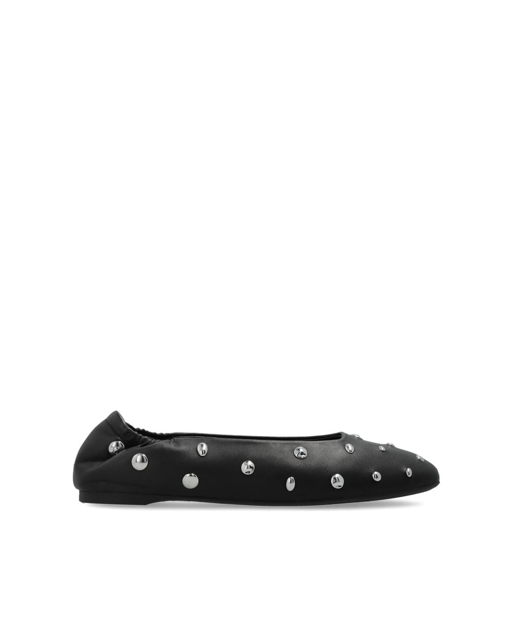Kate Spade Black 'Halo' Leather Ballet Flats
