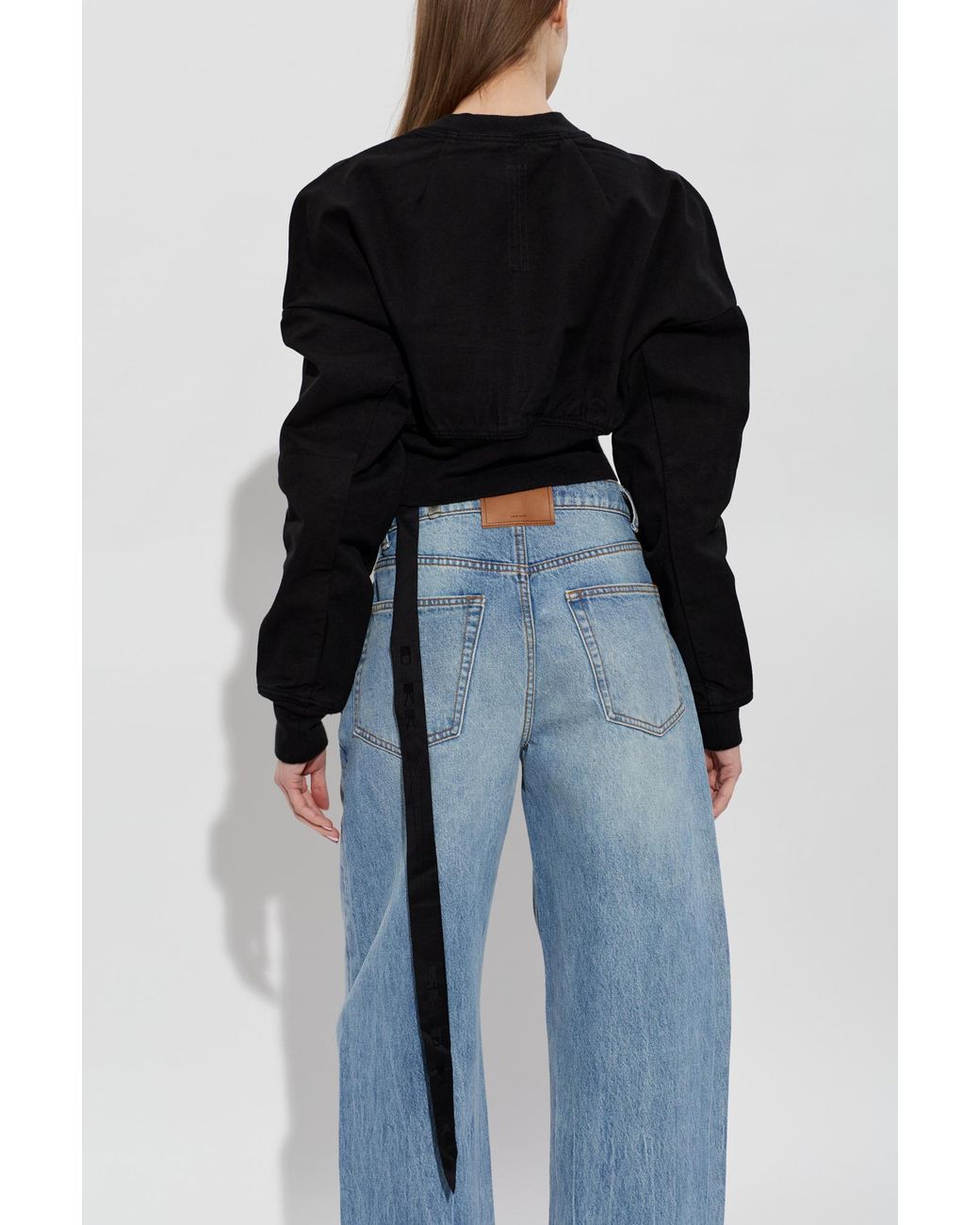 Rick Owens Black Short 'Bomber' Jacket