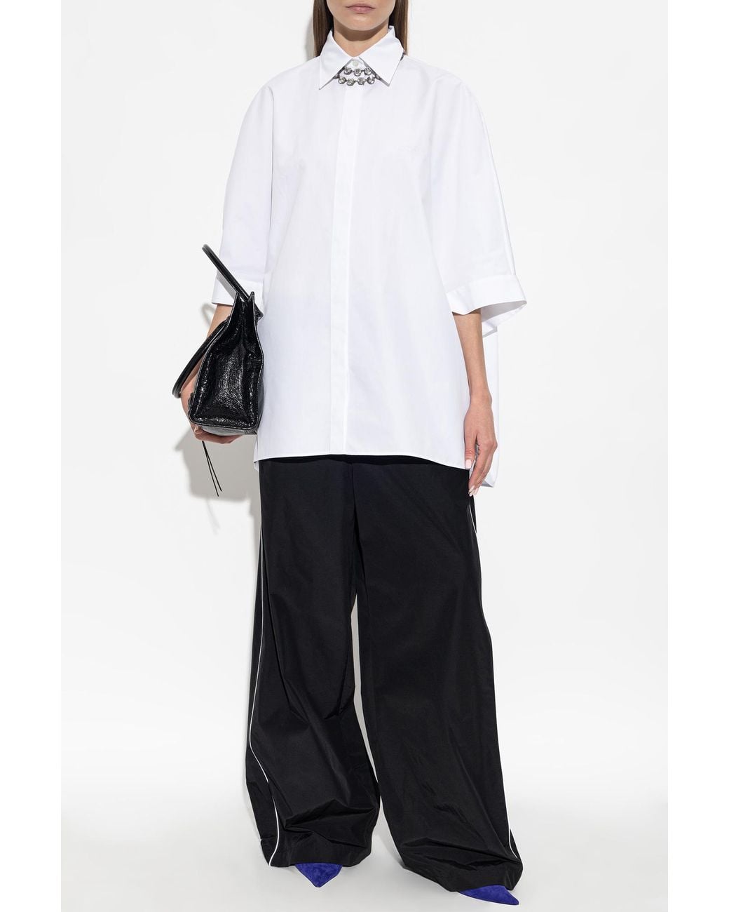 Balenciaga Black Logo Trousers