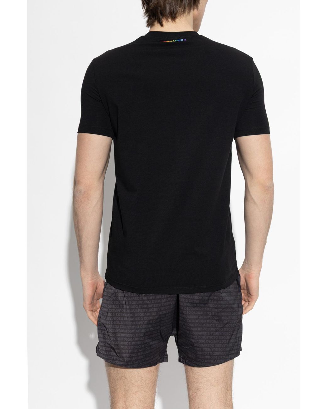 DSquared² Black Underwear T-Shirt With A Round Neckline for men